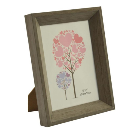 Ramka 13x18cm tworzywo tekstura drewna ciemnego